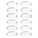 AKOAK 24 Piece 8 Set Eyebrow Stencils Eyebrows Grooming Stencil Kit Shaping Templates DIY Tools