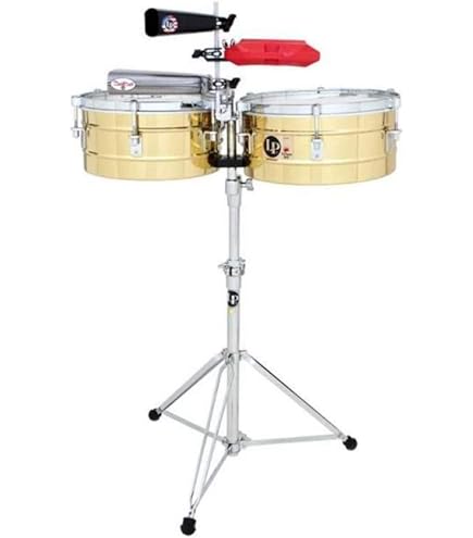 Latin Percussion Timbales Tito Puente Thunder LP258SLP, aço com