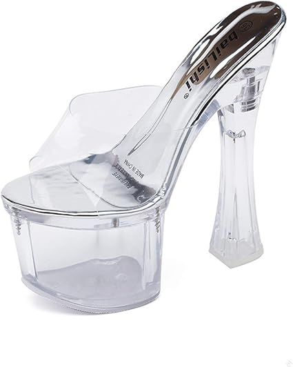 transparent platform heels