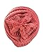 NYfashion101 Exclusive Unisex Two Tone Warm Cable Knit Thick Slouch Beanie Cap, 2 Tone Coral