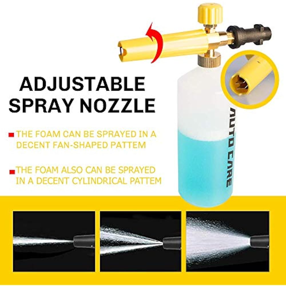 Adjustable Foam Cannon Gun For Karcher Snow Lance Adapter Soap