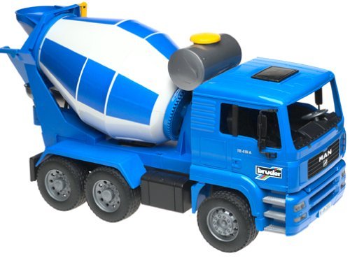 bruder 02744 - MAN TGA Betonmisch-LKW - 1:16 Betonmischer Baufahrzeug Baustelle Lastwagen Mischwagen Truck Transporter – Bild 3