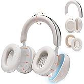 WC SweatZ and ShellZ Protective Covers Bundle for Sony WH1000XM5 Headphones by Wicked Cushions | Silver