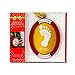 Lil Peach Baby's Print Handprint or Footprint Double-Sided Holiday Photo Ornament Kit with Included Paint, Red/Gold