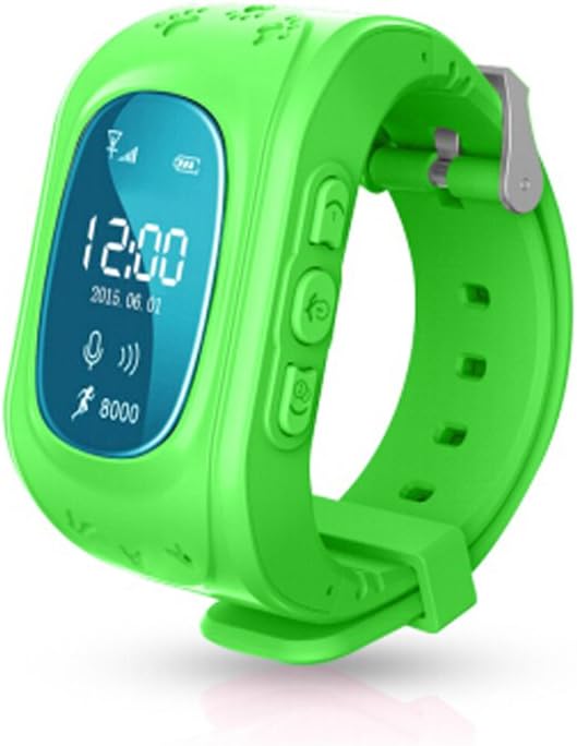 ROYALFiT (2G)SIM Card SOS GPS LBS Position Double-way Talk Bluetooth Anti-loss Child Tracker Watch PT-AW2 (Green)