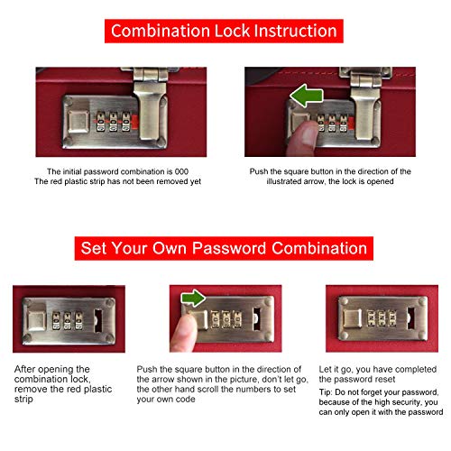 urecity Womens Cute Pink Vintage Trolley Luggage Set, Trunk Suitcase