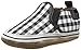 Robeez Liam Soft Sole Crib Shoe (Infant), Black/White, 0-6 Months M US