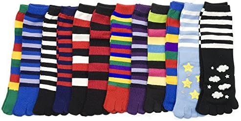 12 Pairs of excellent Women's Colored Women Toe Socks