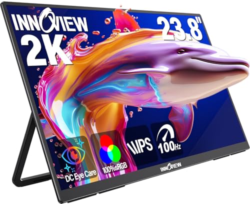 InnoView 23.8 Inch 2K 100Hz Portable Gaming Monitor