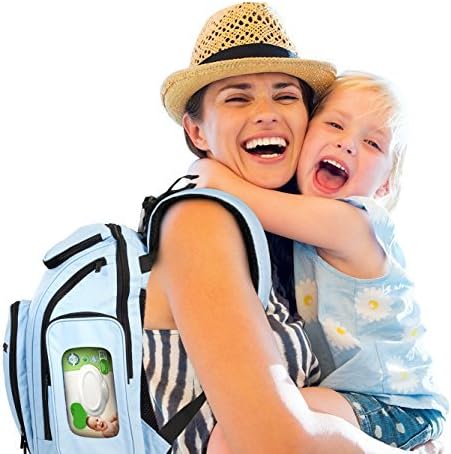 Unisex Diaper Bag Backpack, Waterproof 300D Polyester ~ Has 15 Pockets &amp; Padded Adjustable Straps, Attaches to Stroller, With Bonus Changing Pad &amp; Baby Care eBook, Light Blue by MakeMyMerchandise