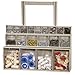 Akro-Mils TiltView Plastic Storage Cabinet with 6 Tilt Out Bins, Horizontal Plastic Parts Organizer, Teacher Toolbox, and Office Supply Organizer, 23-5/8