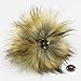 12pcs Faux Fox Fur Pom Pom with Press Button Removable Knitting Hat Accessories 4.3 Inches