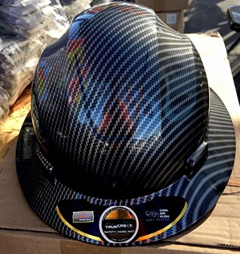 Black/Silver Fiberglass Arduous Hat with Cool Air Movement System