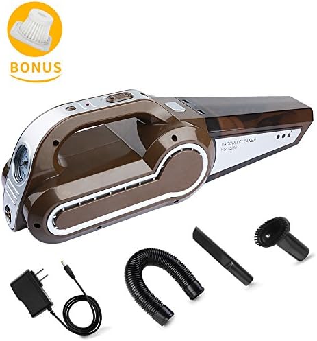 Cordless Vacuum, WEINAS 12V 120W Handheld Car Vacuum Cleaner Powerful Pet Hair Vacuum Portable Wireless Rechargeable Dust Busters for Household and Car Cleaning