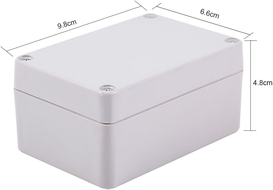 Waterproof Connector Block Junction Boxes Outdoor Waterproof Enclosure Box(100x68x50mm), Black - Image 3