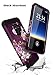 Hocase Galaxy S9 Case w/Unique Flower Pattern Design, Sturdy 3-Piece Heavy Duty Shockproof Protection Hard Armor Cover Rubbery Protective Case for Samsung Galaxy S9 2018 - Royal Purple