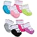 Gerber Baby Girls' 8-Pair Wiggle Proof Sock, Pastel Ballet, 0-6 Months