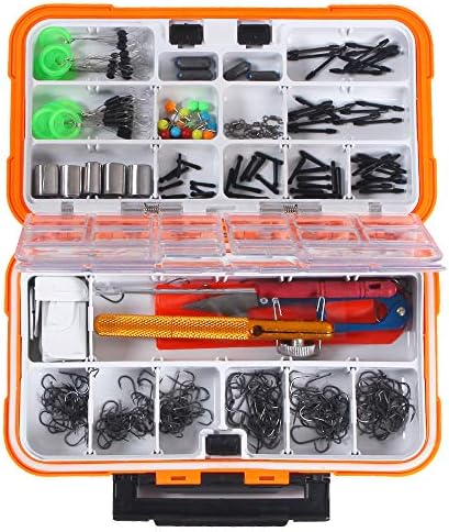 Lixada 釣り小物セット 多種釣りフック 釣り道具セット 収納ケース付き 164 3 350pcs