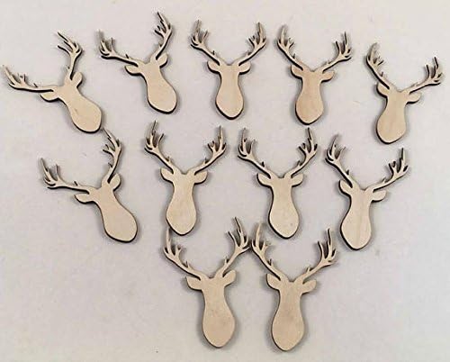 Personalized Stylish Buckhead Wood Cut out, Wood Deer Cut out, Rustic Wood Cut out, Buck Head Cut out, Wooden Deer Cut out, Deer Sillouhette cut out.