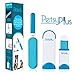 Petsy Premium Pet Fur Remover- Double Sided Fur & Lint Remover Brush with Self-Cleaning Base for Dog, Cat, & Pet Hair- Removes Hair from Clothes & Furniture- Travel Size Pet Hair Remover Included