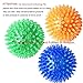 3 Pcs Pet Squeaky Chewing Balls Puppy Chew Toys Soft Stab Balls Cleaning Teeth Toys Play Balls with High Bounce for Large Medium Small Pet Dog Cat