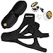 Anti Snoring Solution Devices by Matykos- Stop Snore and Waking the Whole House Right Now With Our Complete Aid Set | Cpap Chin Strap, 4 Size Silicone Nose Vents BONUS Sleep Eye Mask and 8 Ear Plugs