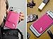 Gecko Travel Tech Pink Phone Wallet Stick on - Card Holder for iPhone - Pink Card Holder for Women - PINK WHITE