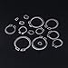 Hilitchi 150-Pcs 304 Stainless Steel External Circlip Snap Retaining Clip Ring Assortment Set - Size: 4mm to 28mm