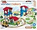 Fisher-Price Wonder Makers Slide & Ride Schoolyard - 75+ Piece Building and Wooden Track Play Set for Ages 3 Years & Up