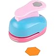 Hexagon Punch 2 inch Craft Lever Punch Handmade Paper Punch for Crafting Scrapbooking,DIY Card Making Candy Colour by Rondam 2 inch Hexagon