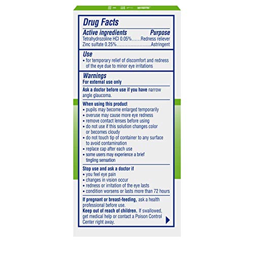 Visine A.C. Itchy Eye Relief Eye Drops, Zinc Sulfate, Red, Watery Eyes