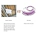 Travel Elastic Clothesline Yazer Portable Windproof Clothesline Rope with Adjustable Anti-Skid 12 Pcs Clothespin for Outdoor and Indoor (Purple)