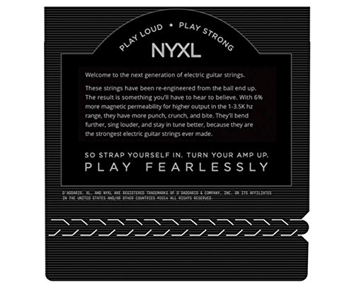 D'Addario NYXL1149 Nickel Wound Electric Guitar Strings, Medium, 11-49 12-pack