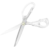 Fabric Scissors, Heavy Duty Scissors All Purpose 9" &mdash; Ultra-Sharp Titanium Coated Silver Metal Scissors for Sewing &amp; Craft, Professional Office Scissors, Ergonomic Handle