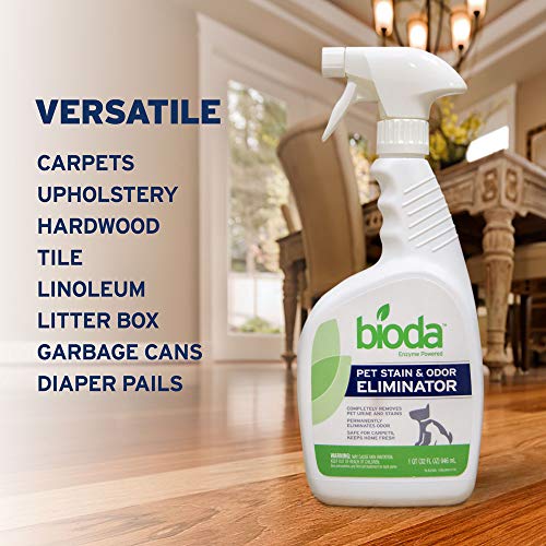 Bioda Pet Stain & Odor Eliminator, Professional Strength, 1-Quart - Thumbnail 3