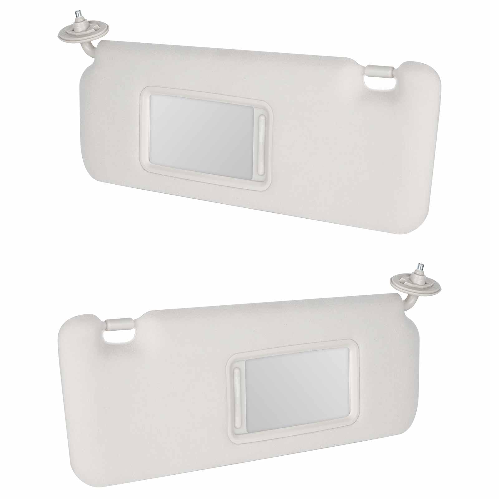 Photo 1 of YOUXMOTO Sun Visor for Scion TC 2005 2006 2007 2008 2009 2010, Left Driver and Right Passenger Side, Grey Replaces# 74320-21210-B2, with Mirror, 1 Pair