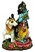 Beautiful Lord Krishna Playing Flute with Cow Statue 2.5