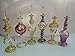 Lot of 6 Large Mouth Blown Egyptian Perfume Bottles Glass