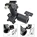 Camera Flash Speedlite Mount Stand and Umbrella Holder Mount 180°Swivel Light Stand E Type Light Bracket for Camera DSLR Nikon Canon Pentax Olympus and Other DSLR Flashes Studio Light LED Light