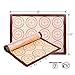 YORLFE Silicone Baking Mat Set, 2 Pack Non-Stick Silicon Liner for Bake Pans & Rolling with Measurements, Heat Resistant Cookie Sheets for Macaroon/Pastry, 16