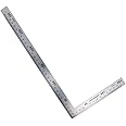Utoolmart Right Angle Ruler, Framing Square Ruler, 150 x 300mm Stainless Steel, L Shape Ruler, Framing Ruler, Square Tool for Carpenter Engineer