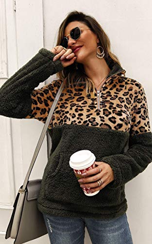 1 Angashion+Womens+Leopard+Patchwork+Pullover