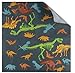 Juvale Dinosaur Skeleton Kid Napkins - 2-Ply Disposable Paper, 6.5 x 6.5 in Folded (13 x 13 in Open), Pack of 100 - Fun Kid Napkins for Dinosaur Birthday Party & Lunch