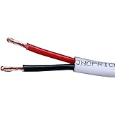 Monoprice 14 Gauge AWG CL2 Rated 2 Conductor Speaker Wire / Cable - 1000 Feet - White | Fire Safety In Wall Rated, Jacketed In PVC Material 99.9 Percent Oxygen-Free Pure Bare Copper - Access Series