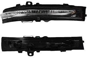 Side Mirror Turn Signals Lights For Ford Edge 2015 2016 2017 2018 2019 2020 2021, Led Side Marker Lights-black-Right Passenge