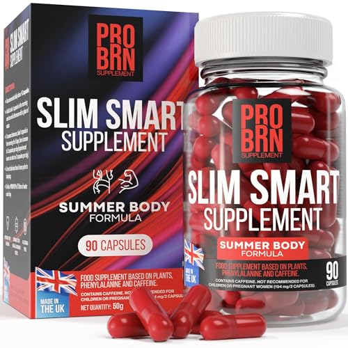 Pro BRN Fat Burner – 90 Vegan Capsules with Caffeine, Green Tea, Cayenne & Citrus Aurantium – Metabolism, Energy & Appetite Support for Women & Men – 45 Day Supply, Made in UK