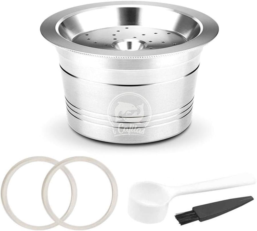 Geggur Coffee Capsules Reusable KFEE Refillable Pods Stainless Steel