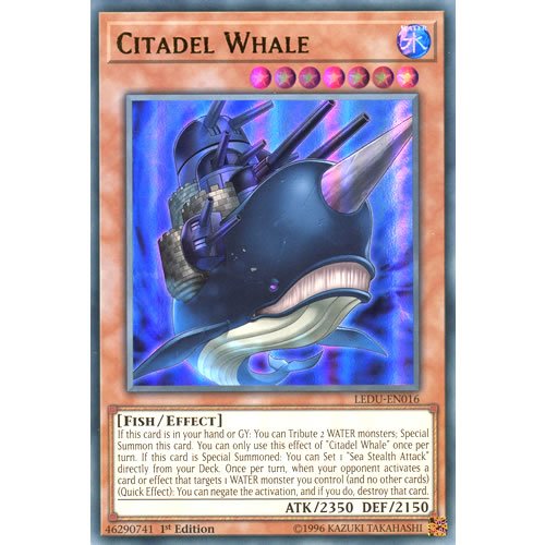 yugioh citadel whale deck LDS1-EN027 - Citadel Whale - Green Ultra Rare - Effect Monster