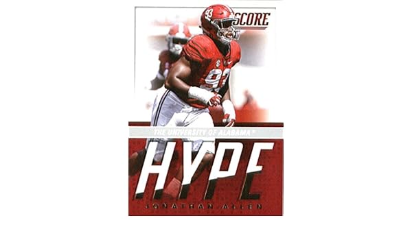Amazoncom 2017 Score Hype 7 Jonathan Allen Alabama