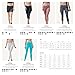 TSLA Yoga Pants Mid-Waist/High-Waist Tummy Control w Side/Hidden Pocket Series